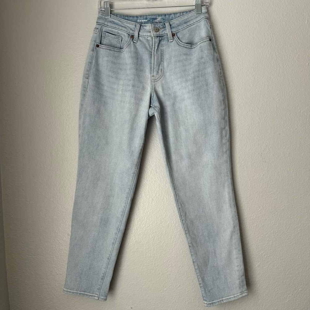Old Navy High Rise Curvy Og Straight Light Wash‎ Jeans Size 4
